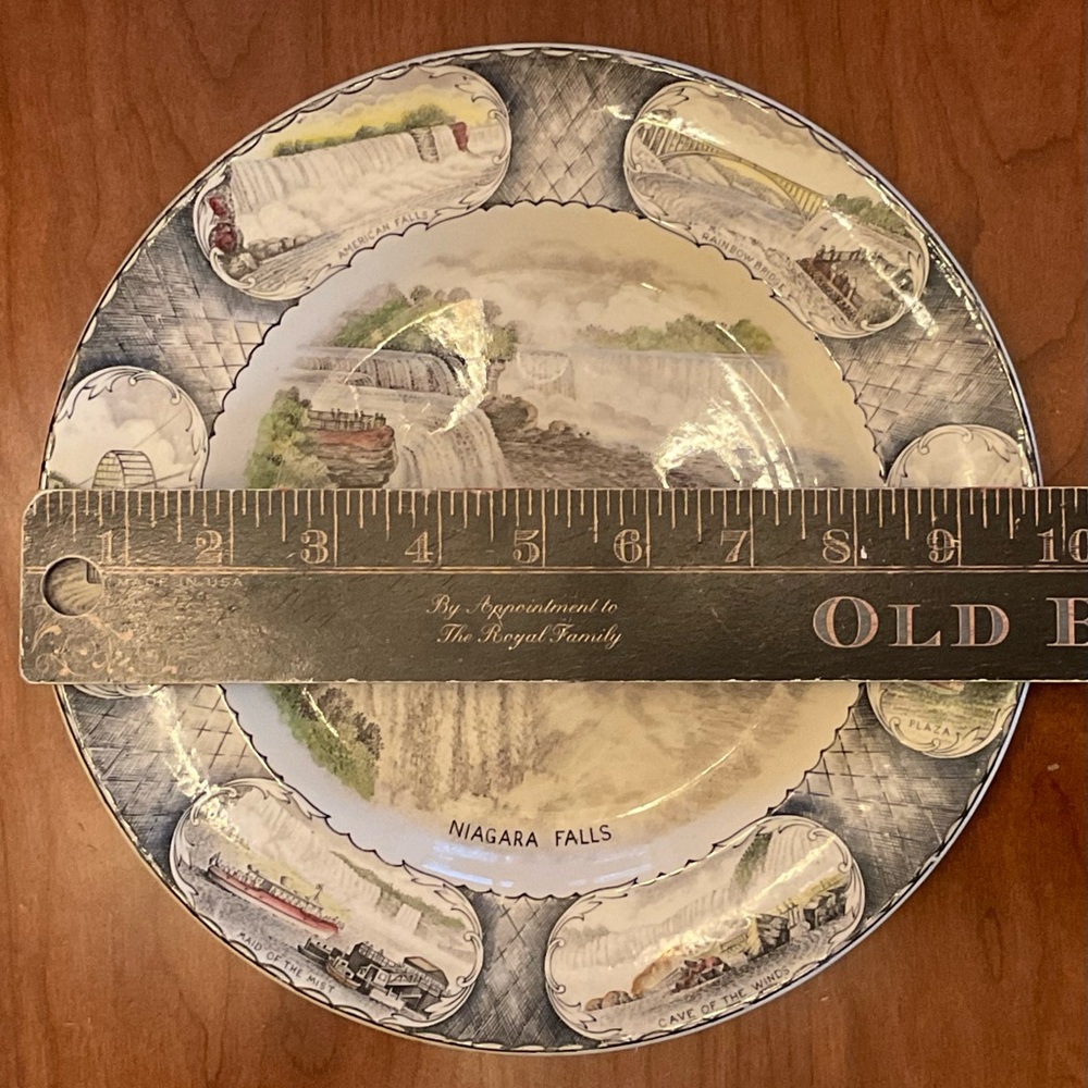 Staffordshire Niagara Falls Plate - Picture 3 of 14